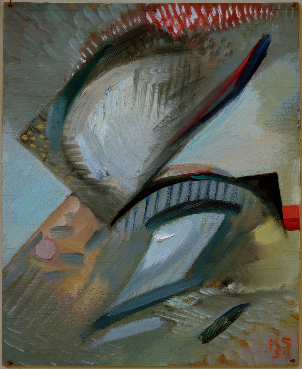 Namnlös (sicksack) av Kurt Schwitters