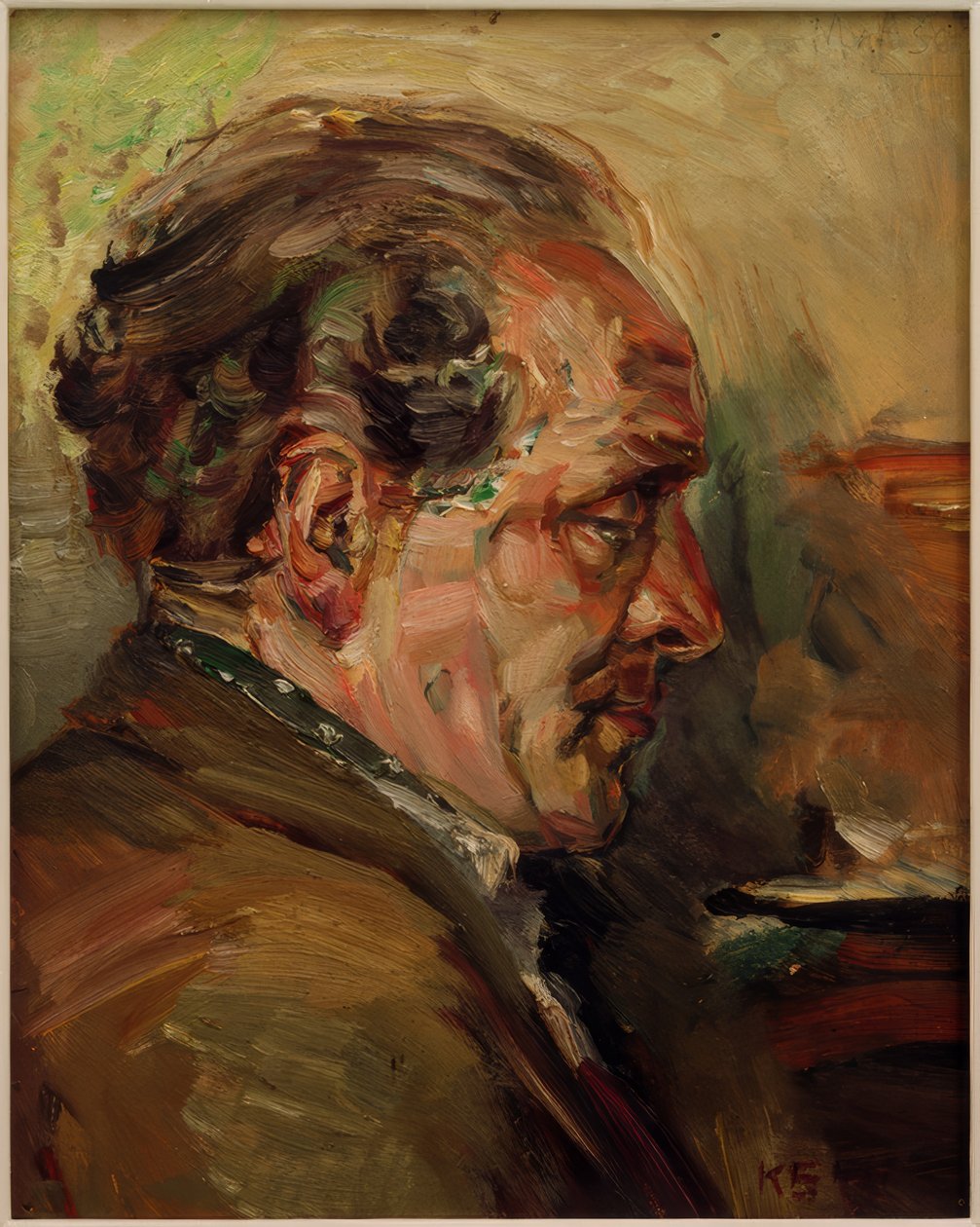 Porträtt av skulptören Charoux av Kurt Schwitters
