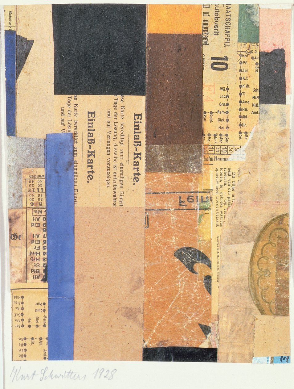 Utan titel, 1928 av Kurt Schwitters