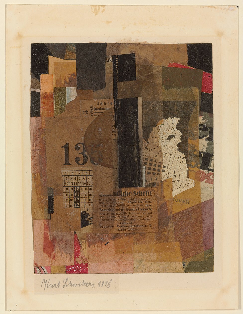 Ofrälse; Utan titel, 1928 av Kurt Schwitters