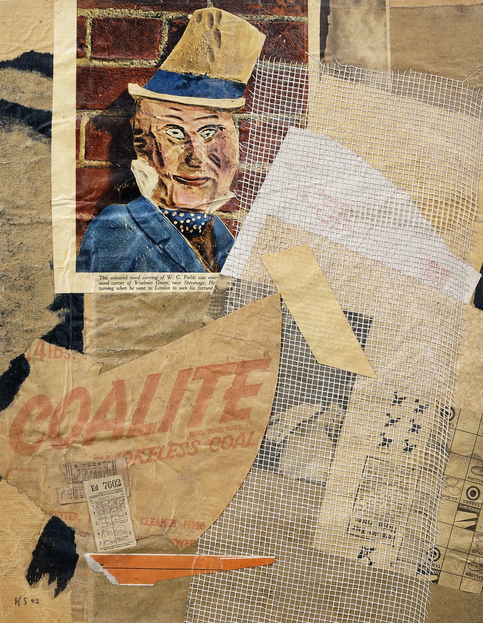 TOALETT. Fält, av Kurt Schwitters