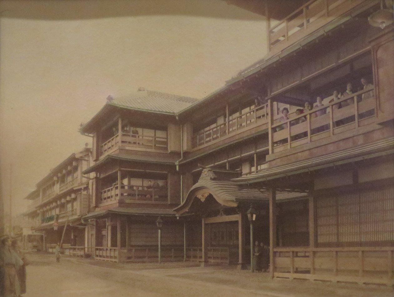 Yoshiwara-distriktet i Tokyo av Kusakabe Kimbei