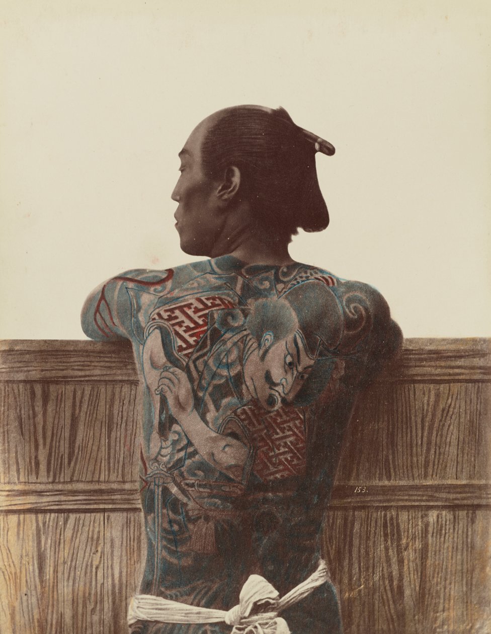 Japansk tatuering, ca 1880 av Kusakabe Kimbei