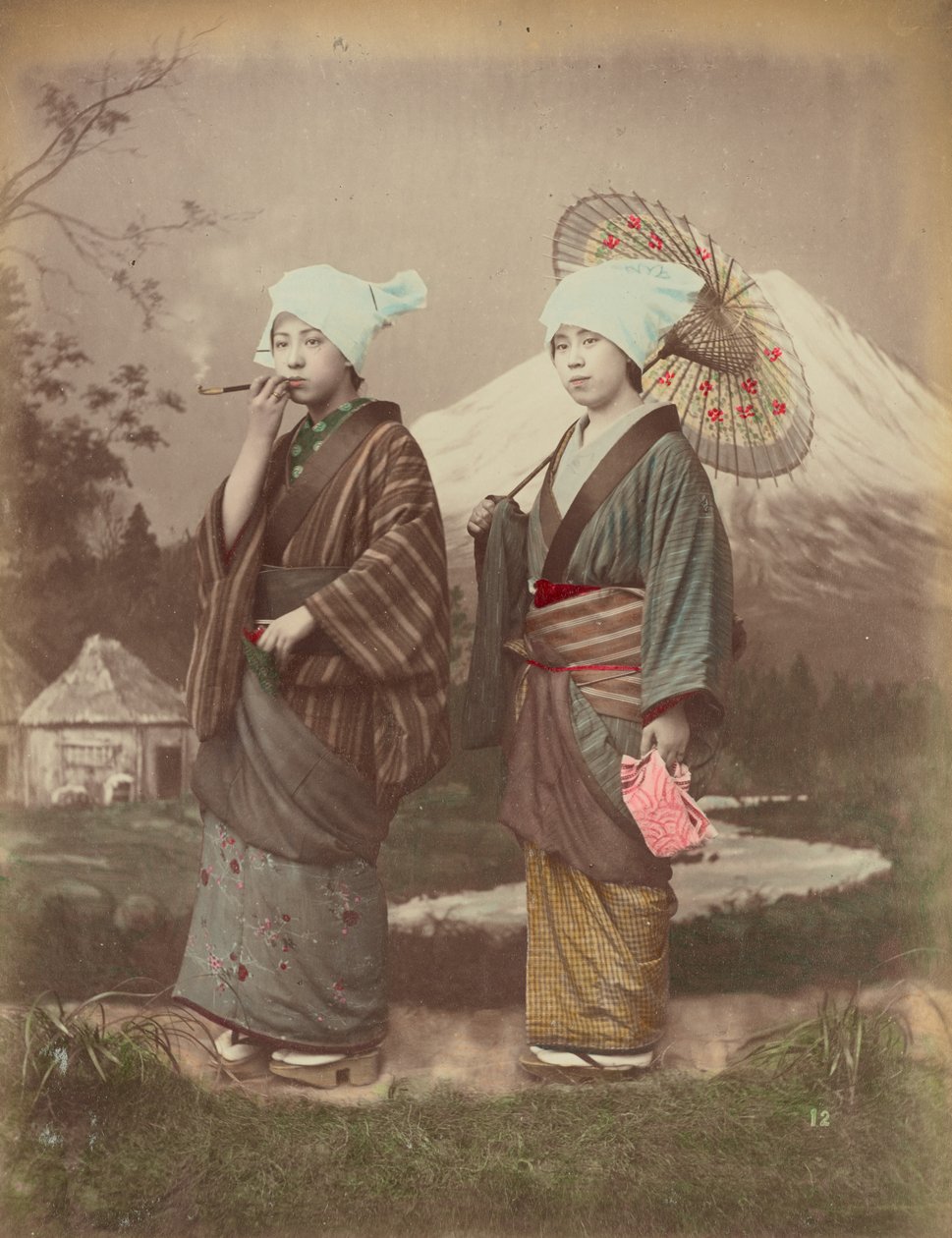 Japanska resenärer av Kusakabe Kimbei