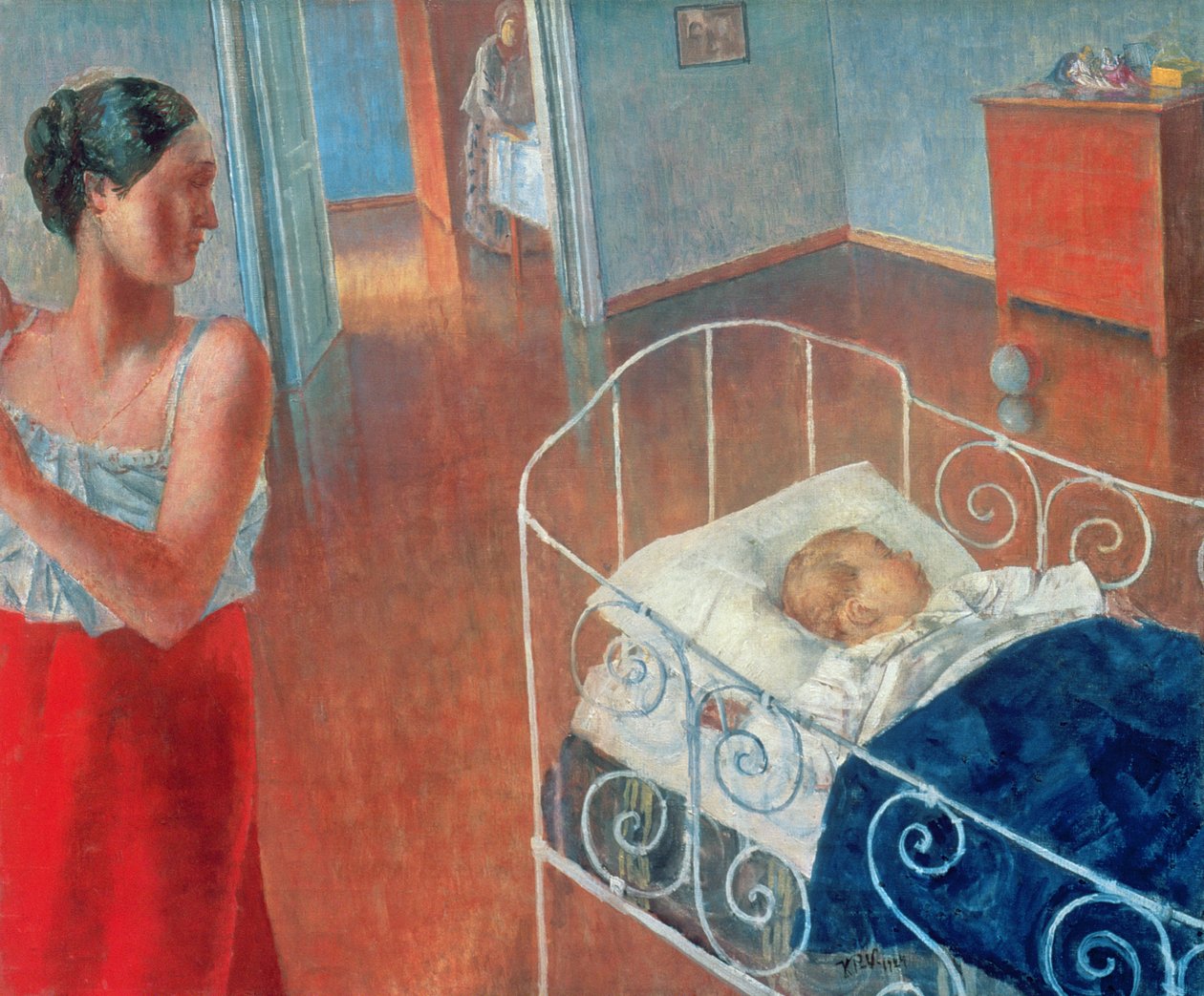 Sovande barn, 1924 av Kuzma Sergeevich Petrov Vodkin
