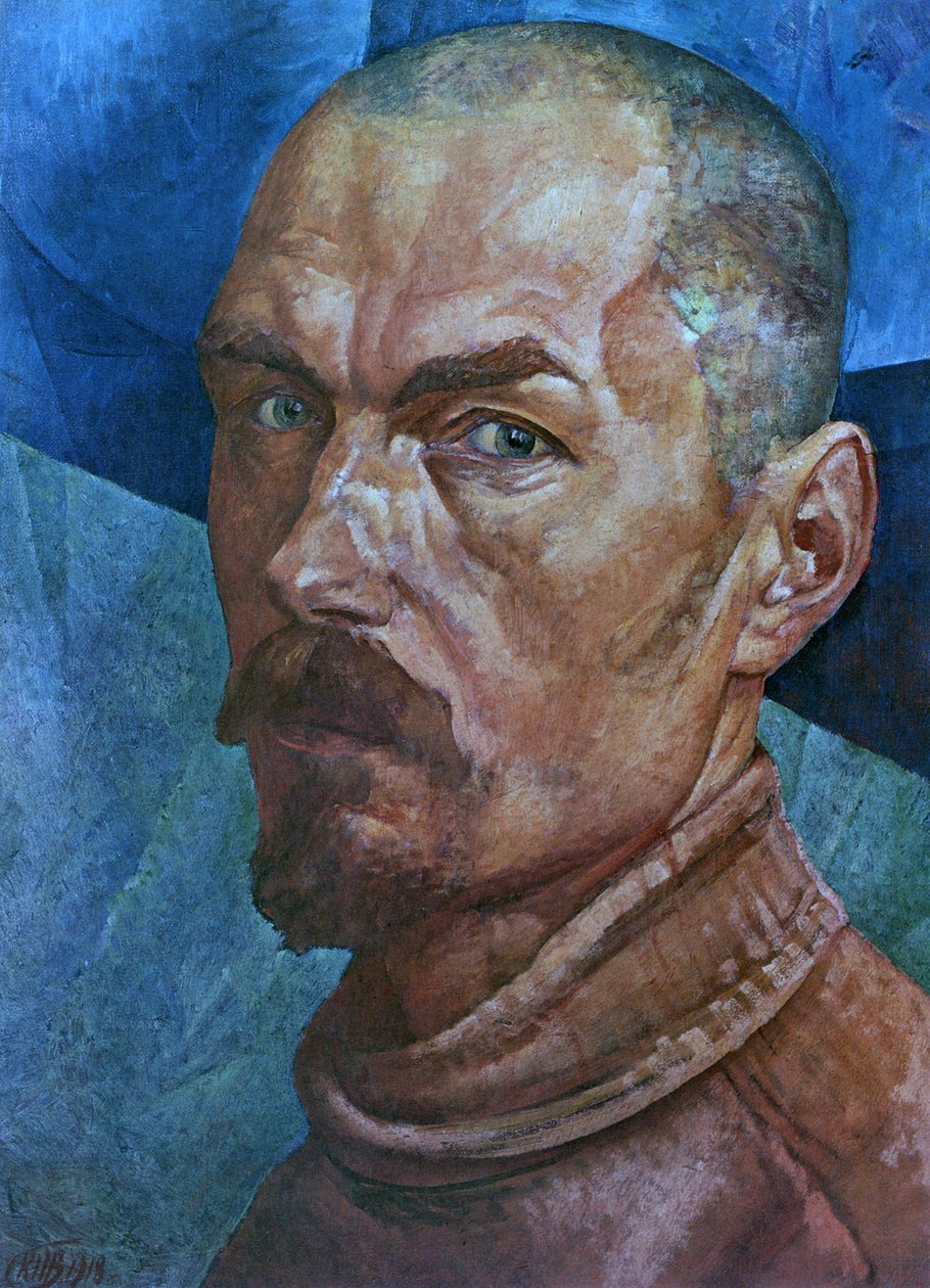 Självporträtt av Kuzma Sergeevich Petrov Vodkin