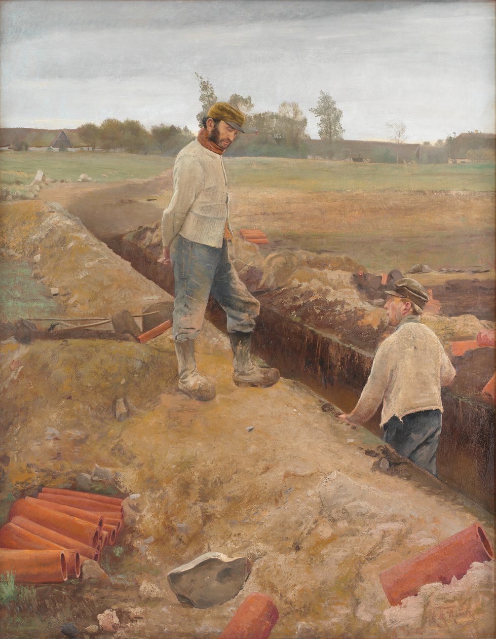 Avloppsgrävare av Laurits Andersen Ring