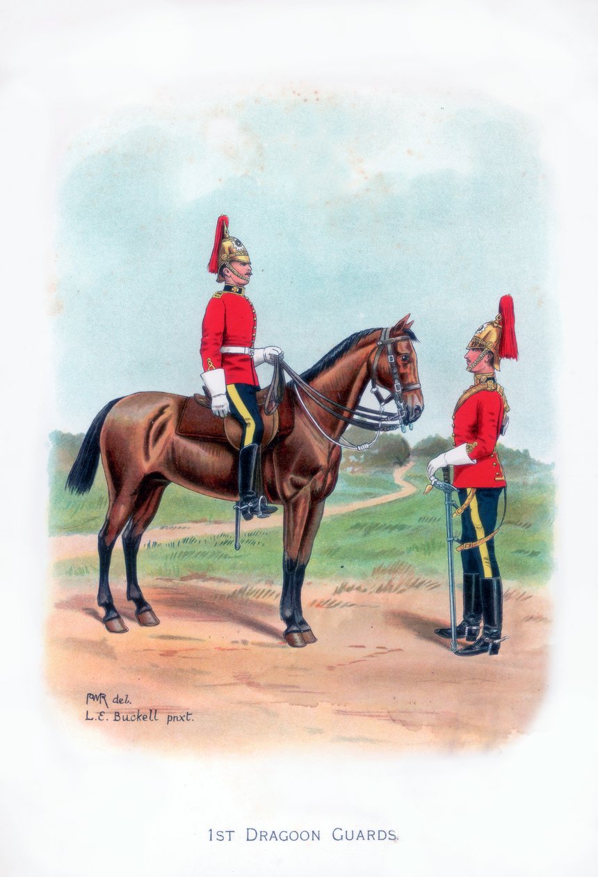 Första dragongardet, 1915. av L. E. Buckell