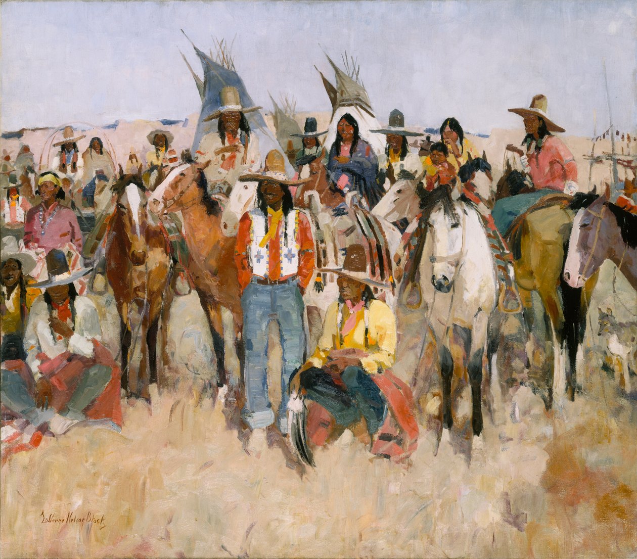 Jicarilla Apache Fiesta, 1934. av LaVerne Nelson Black