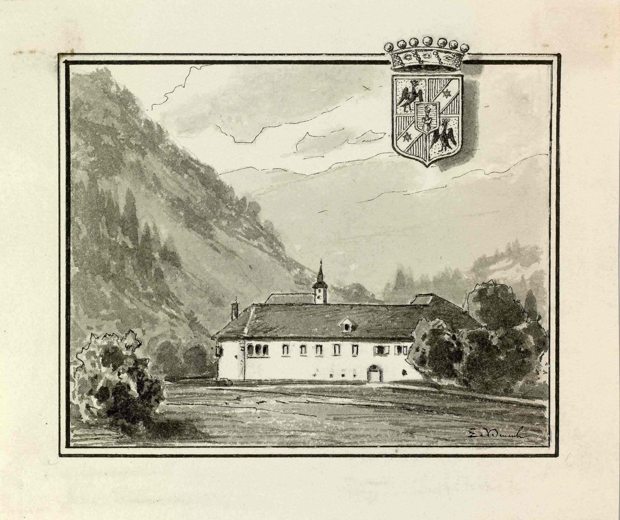  Dvorec Pustal pri Skofji Lokin av Ladislav Benesch