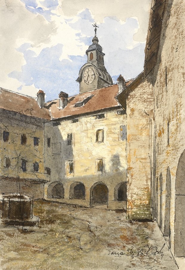 Idrija-grajsko dvorisce IIn av Ladislav Benesch