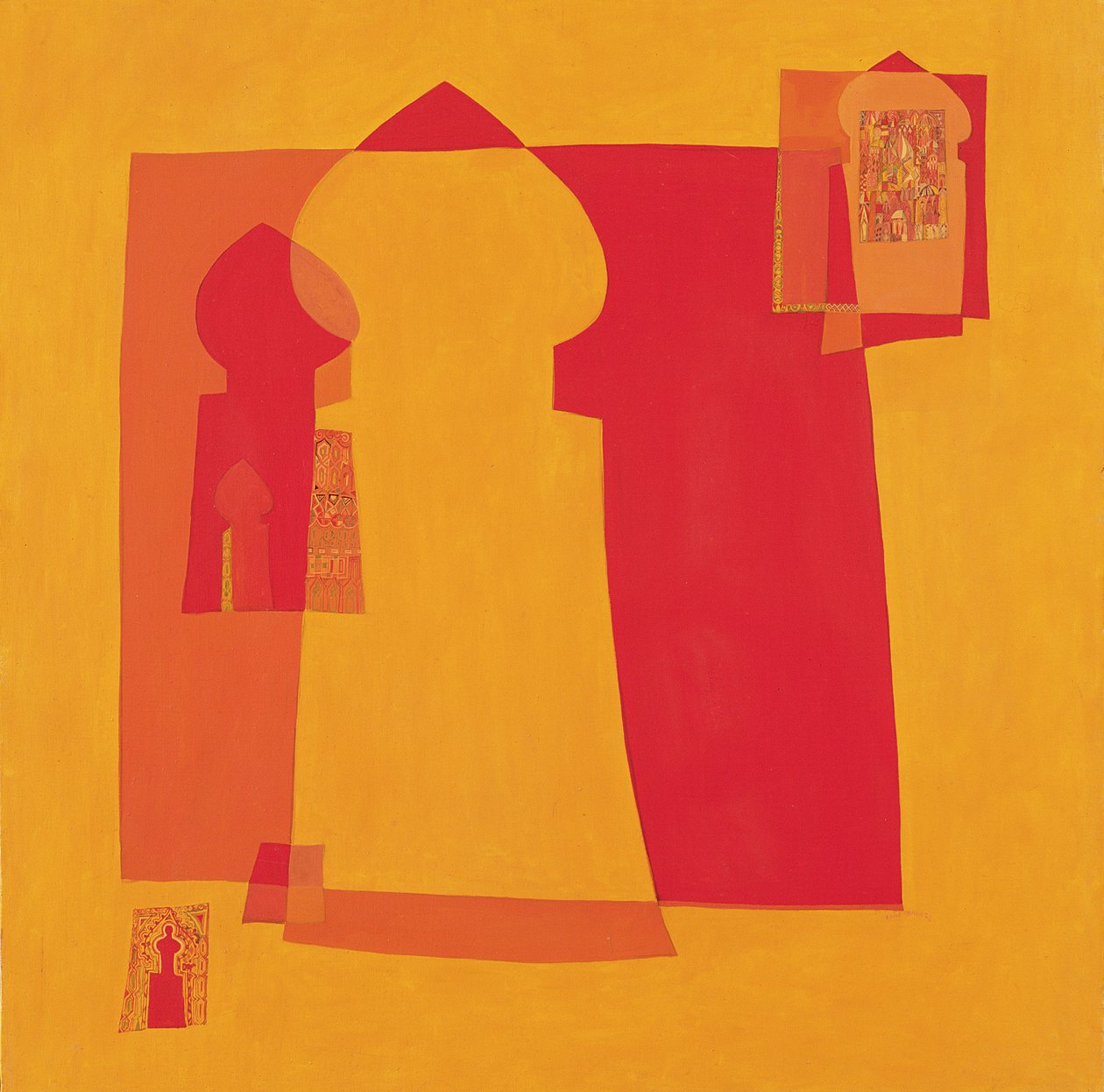 Gates, ca 1970-02 (tryck) av Laila Shawa