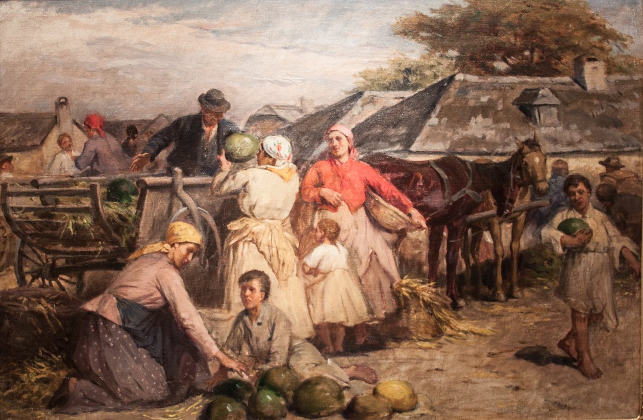  DinnyevasarnEnglish: Market_of_Melonsn av Lajos Deak Ebner