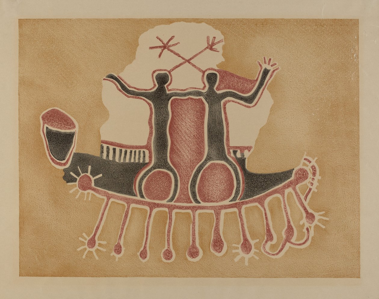 Petroglyph - Människofigurer av Lala Eve Rivol