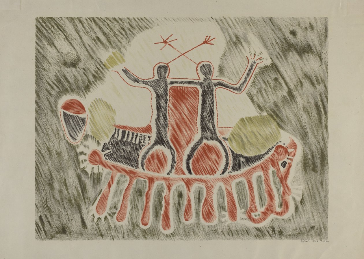 Petroglyph - Människofigurer av Lala Eve Rivol