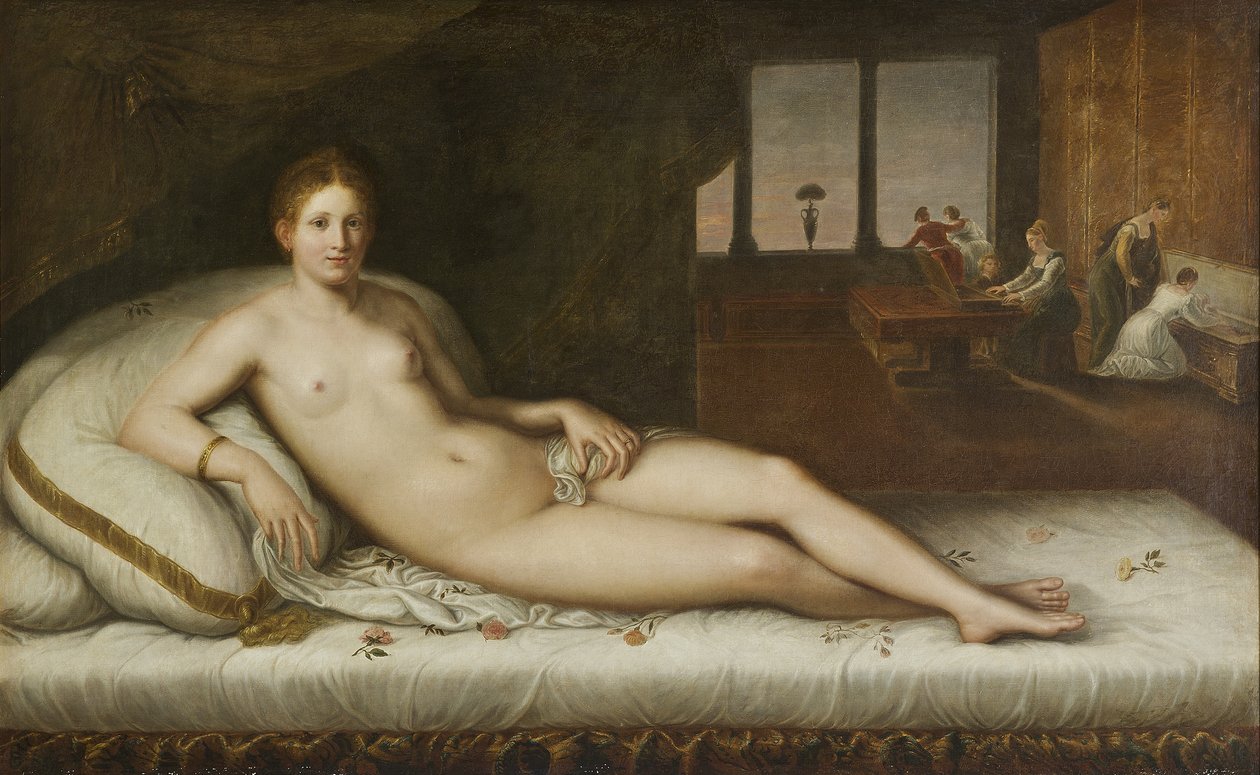 Lutande Venus av Lambert Sustris