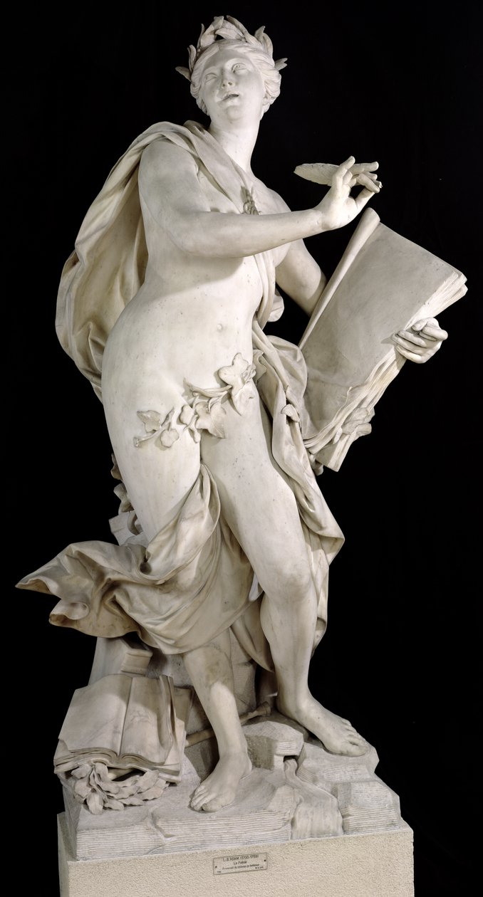 Lyrisk poesi, 1752 (marmor) av Lambert Sigisbert Adam