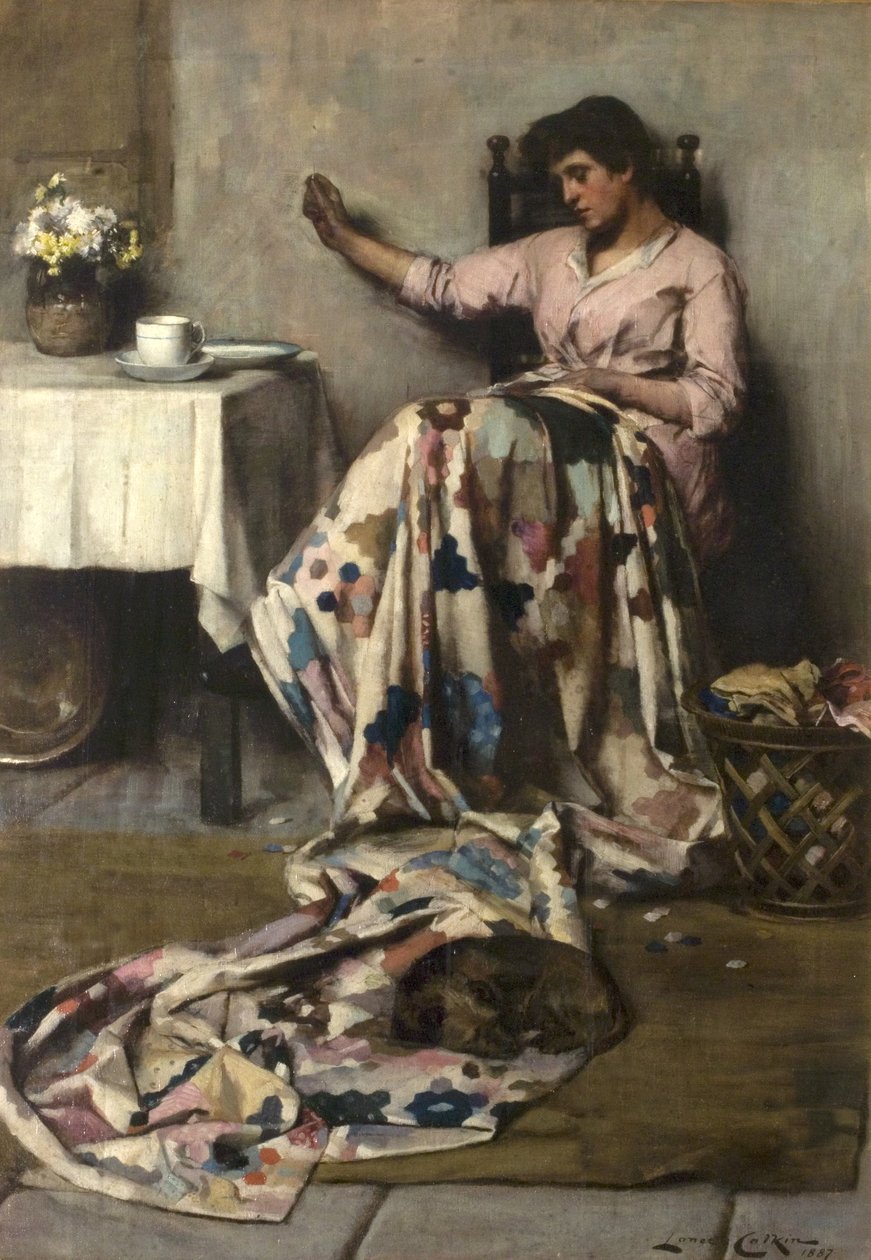 The Patchwork Quilt, 1887 av Lance Calkin