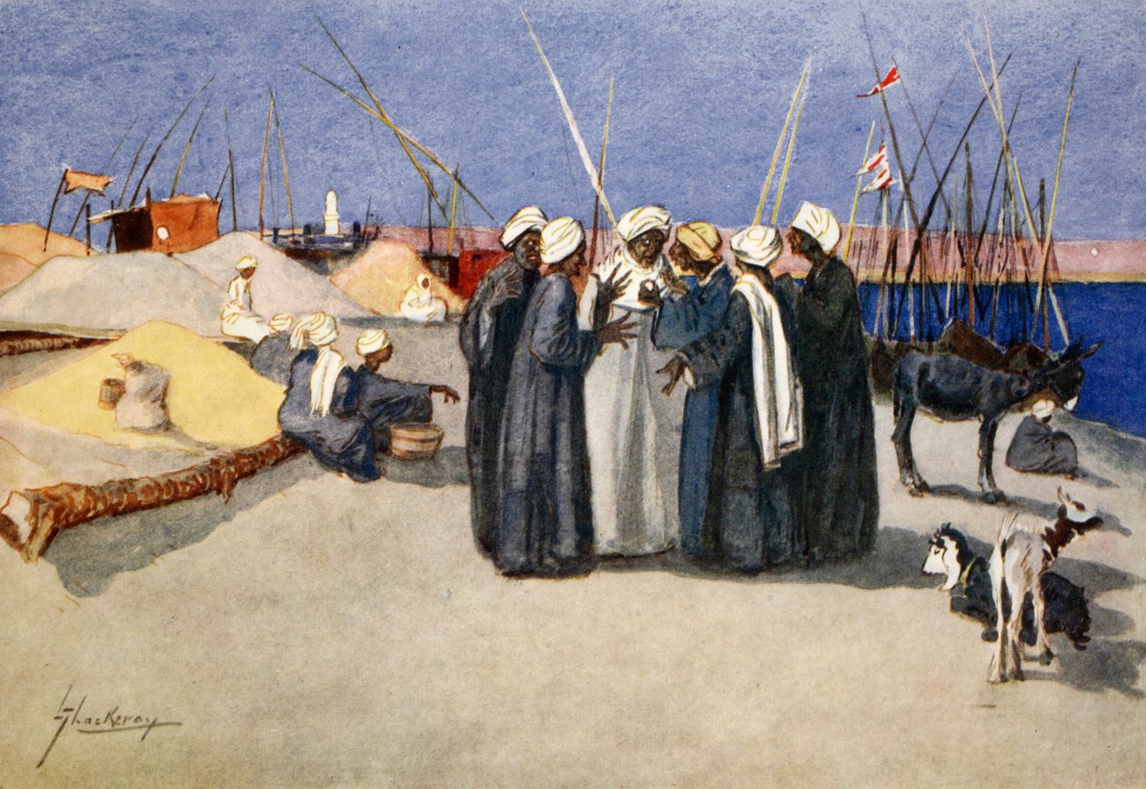 Ett sidoljus, från "The Light Side of Egypt", 1908 av Lance Thackeray