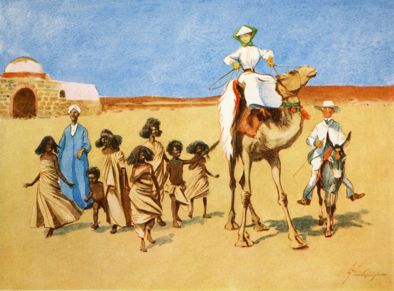 Gollywogs of the Desert, från "The Light Side of Egypt", 1908 av Lance Thackeray