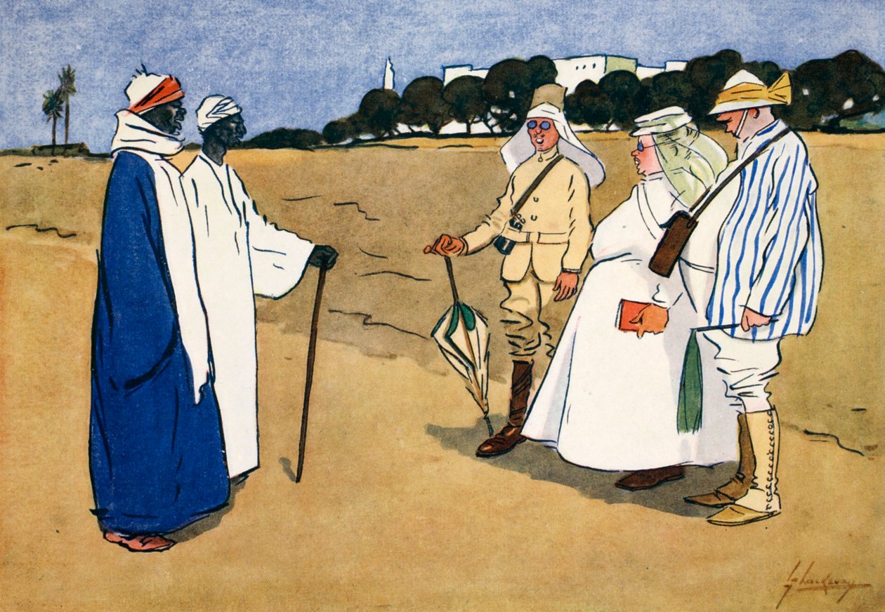 Om vi ändå kunde få en sådan kraft av denna gåva, att vi kunde se oss själva som andra ser oss, ur "The Light Side of Egypt", 1908. av Lance Thackeray