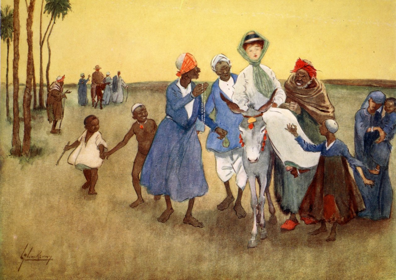The Antique Pest, från "The Light Side of Egypt", 1908 av Lance Thackeray