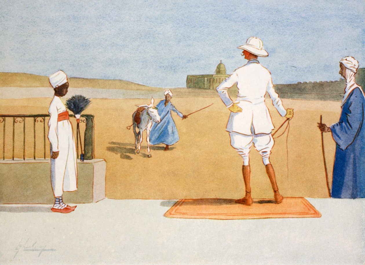 The Dandy Tourist, från "The Light Side of Egypt", 1908 av Lance Thackeray