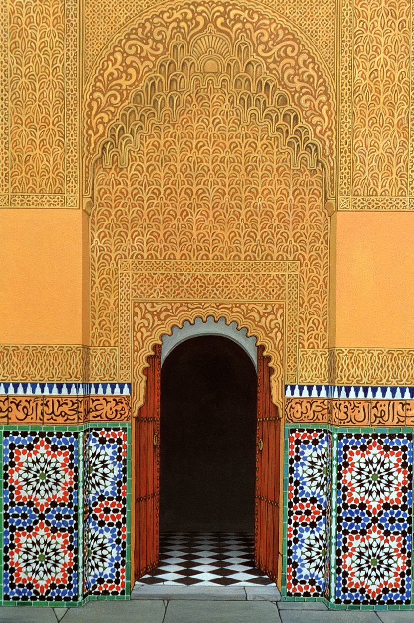 Dörr, Marrakech, 1998 (akryl på linne) av Larry Smart
