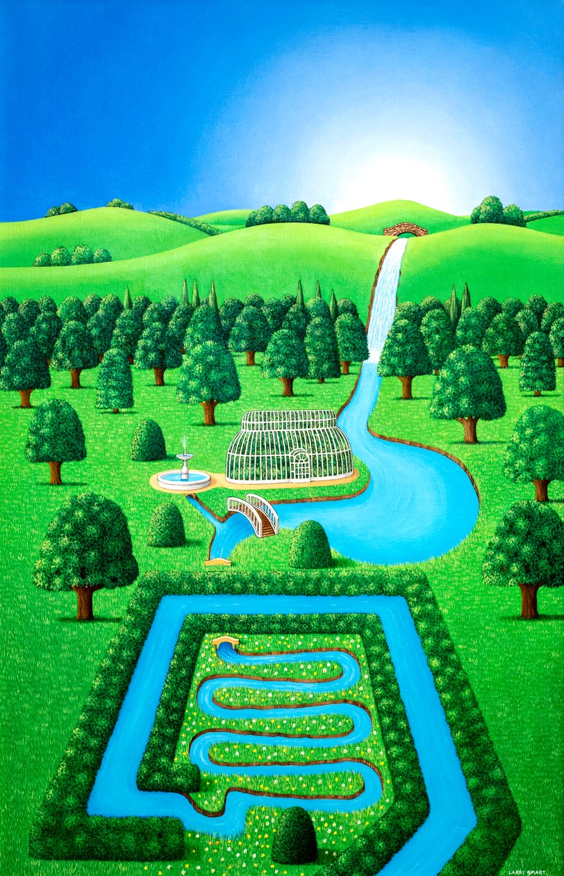 Garden of Eating, 1997 (akryl) av Larry Smart
