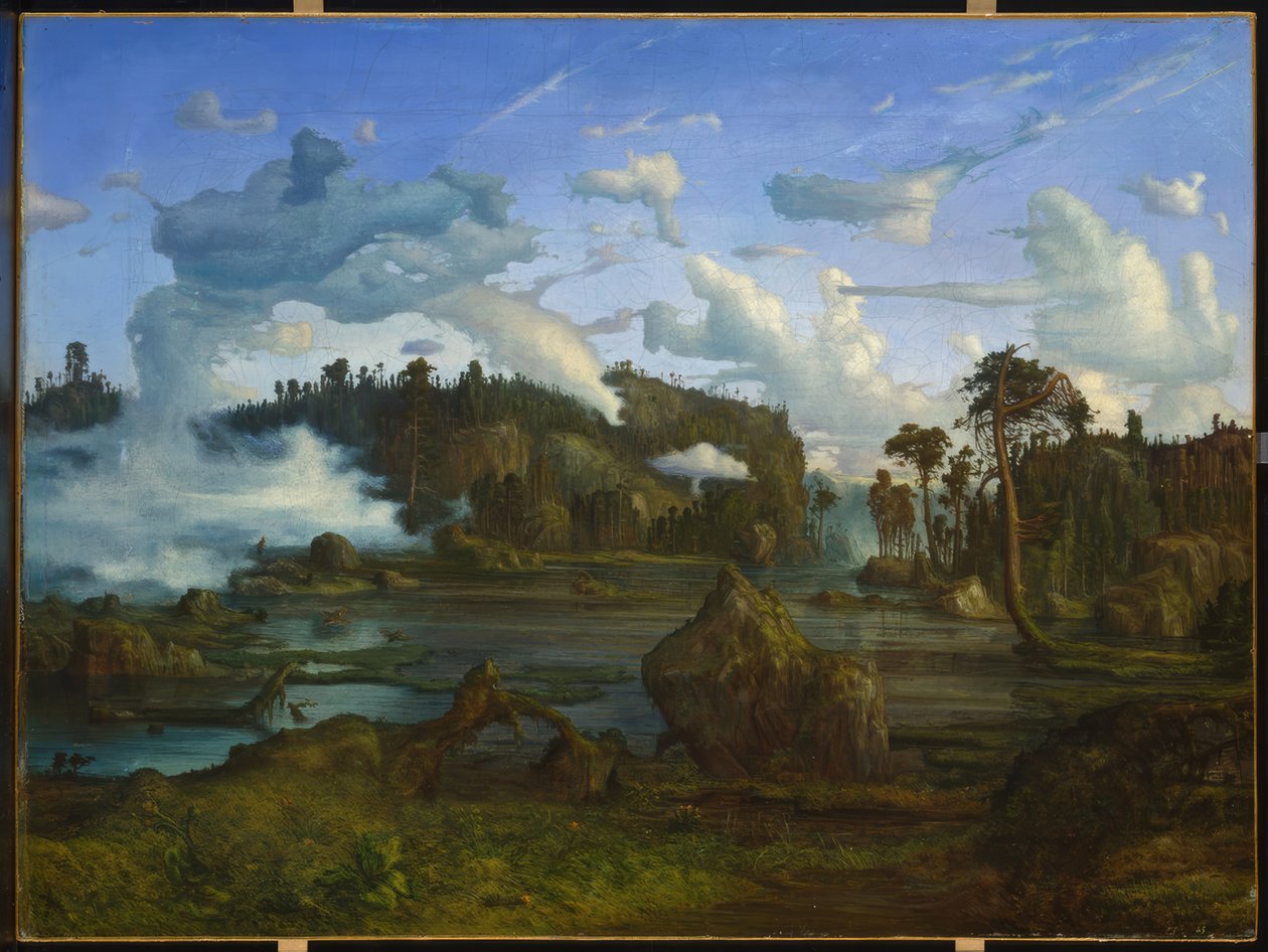 Skogtjern, fjällsjö av Lars Hertervig