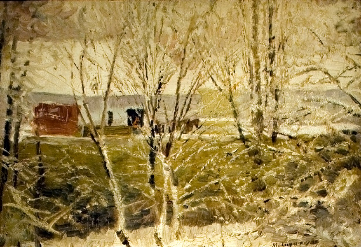  Elso honEnglish: First_Snown av Laszlo Mednyanszky