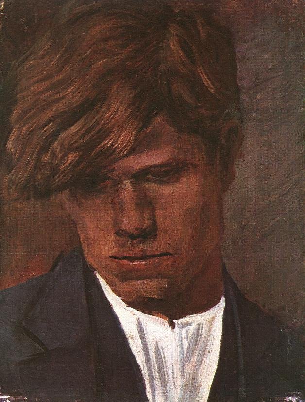 Head of a Boy av Laszlo Mednyanszky