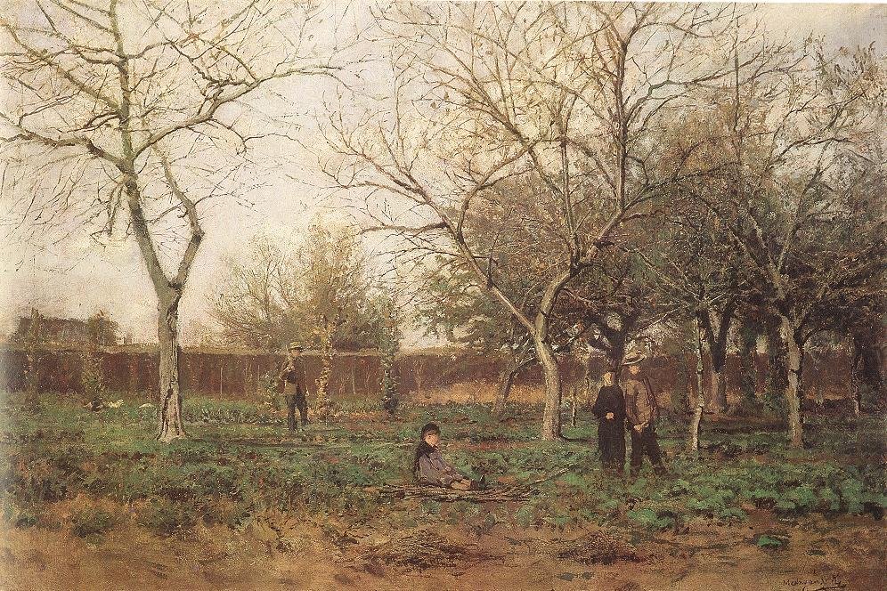 In the Garden av Laszlo Mednyanszky