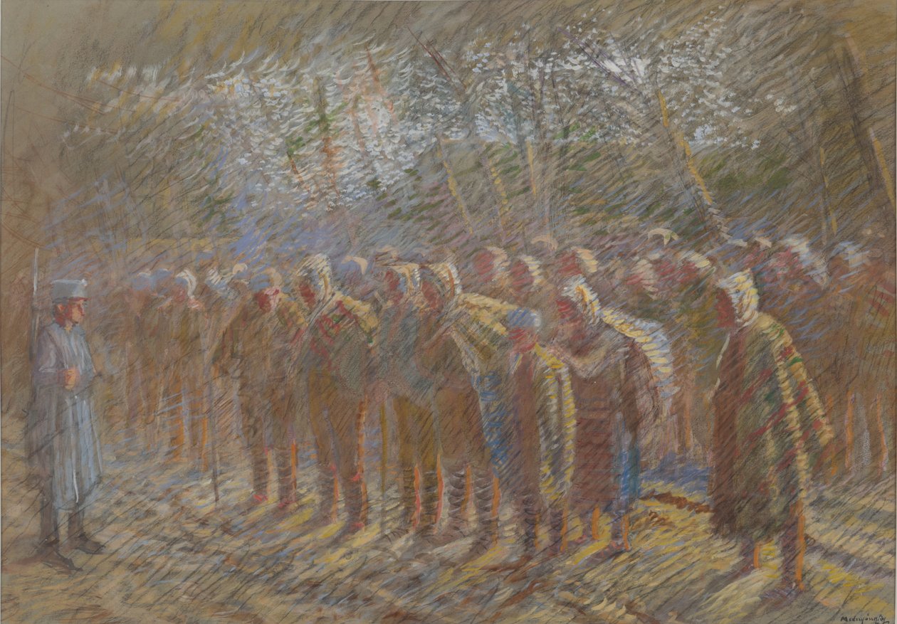Krigsfångarna, 1914. av Laszlo Mednyanszky