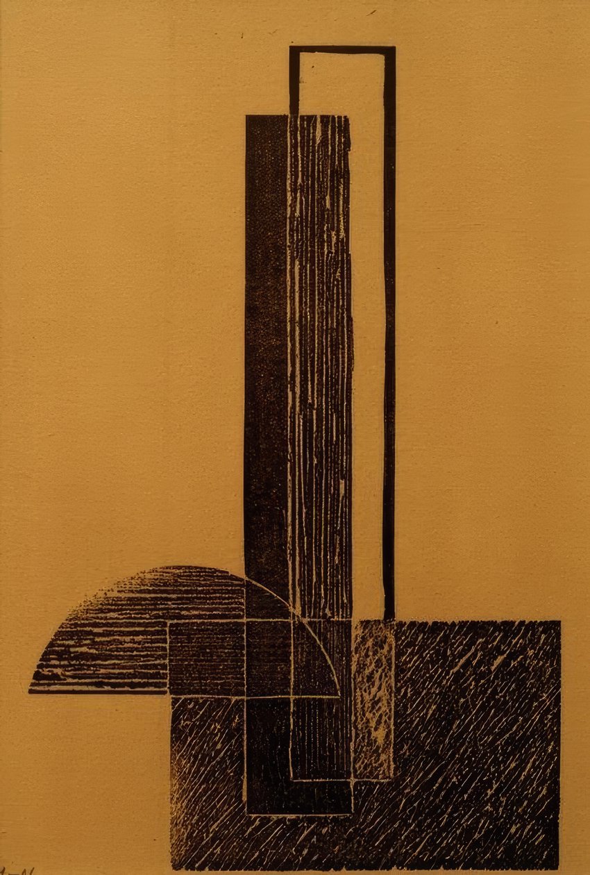 Utan titel (konstruktivistisk komposition) av Laszlo Moholy Nagy