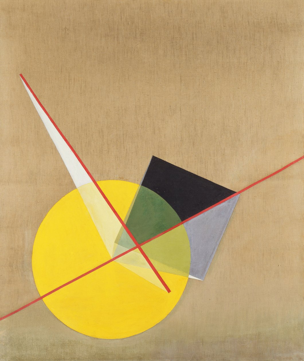 Gul cirkel av Laszlo Moholy Nagy