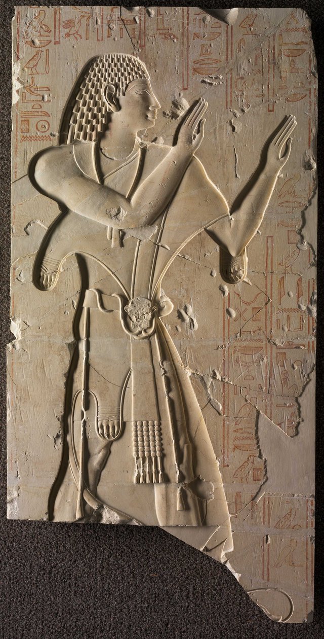Mentuemhat i kyrklig klädsel, c.667-647 f.Kr av Late Period Egyptian