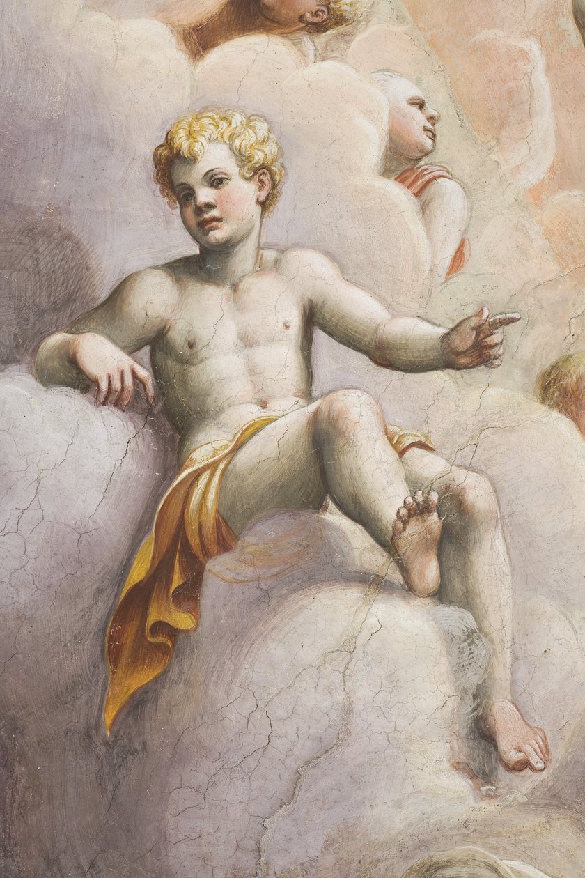 Adam bland änglar, 1556 (uppgift om 3498897) av Lattanzio Gambara