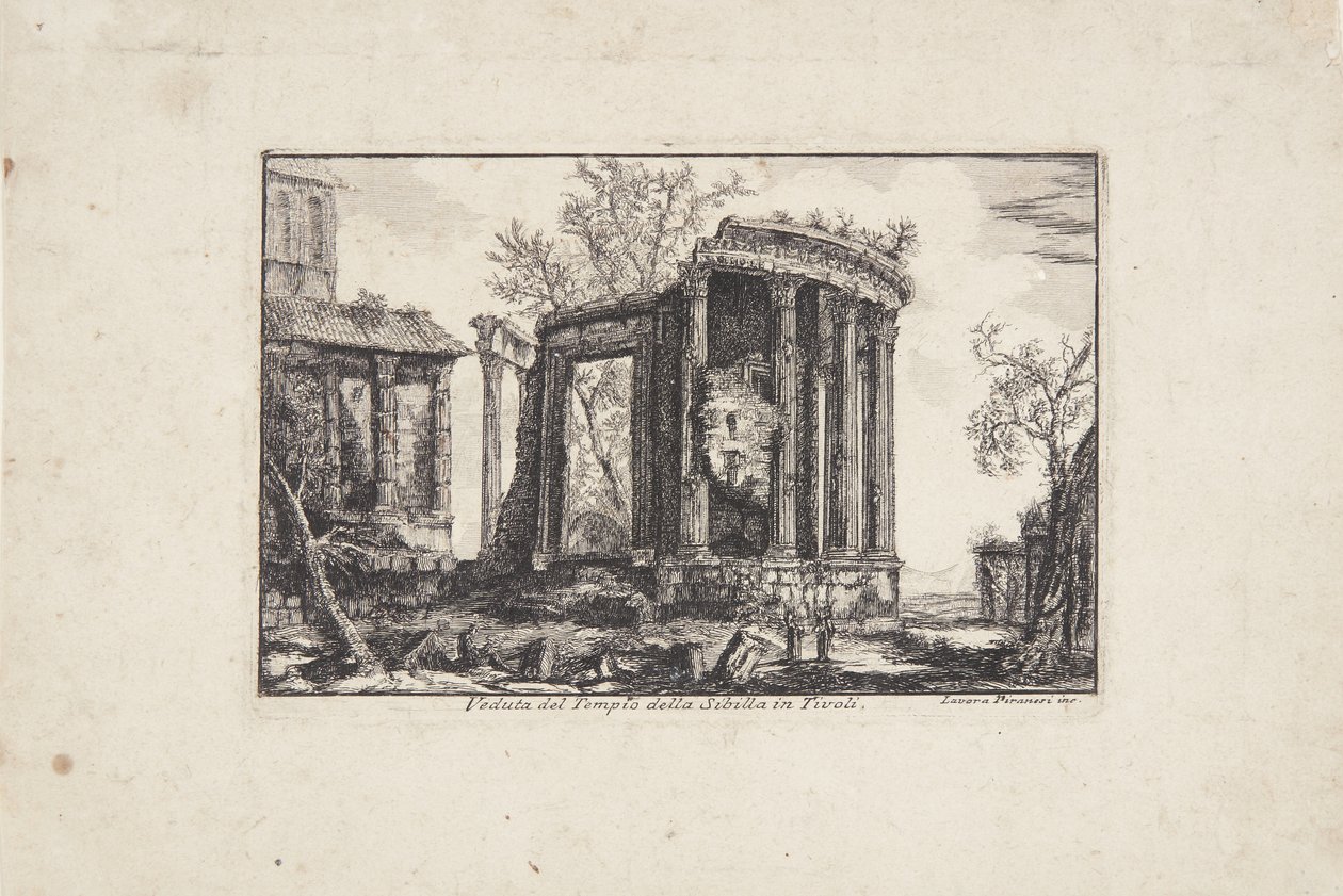 Sibylla-templet i Tivoli av Laura Piranesi
