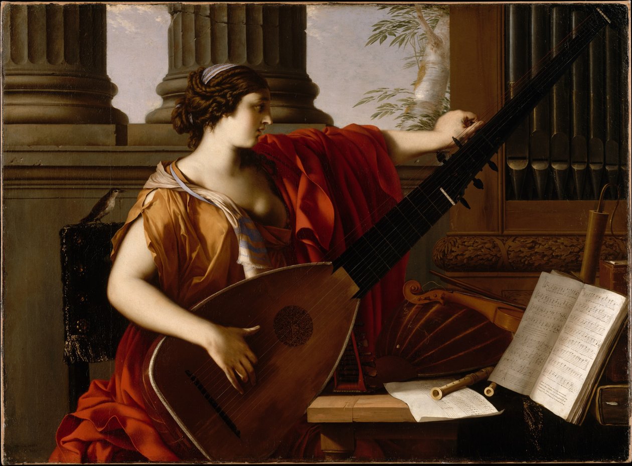 Allegorical Figure of Music av Laurent de la Hyre