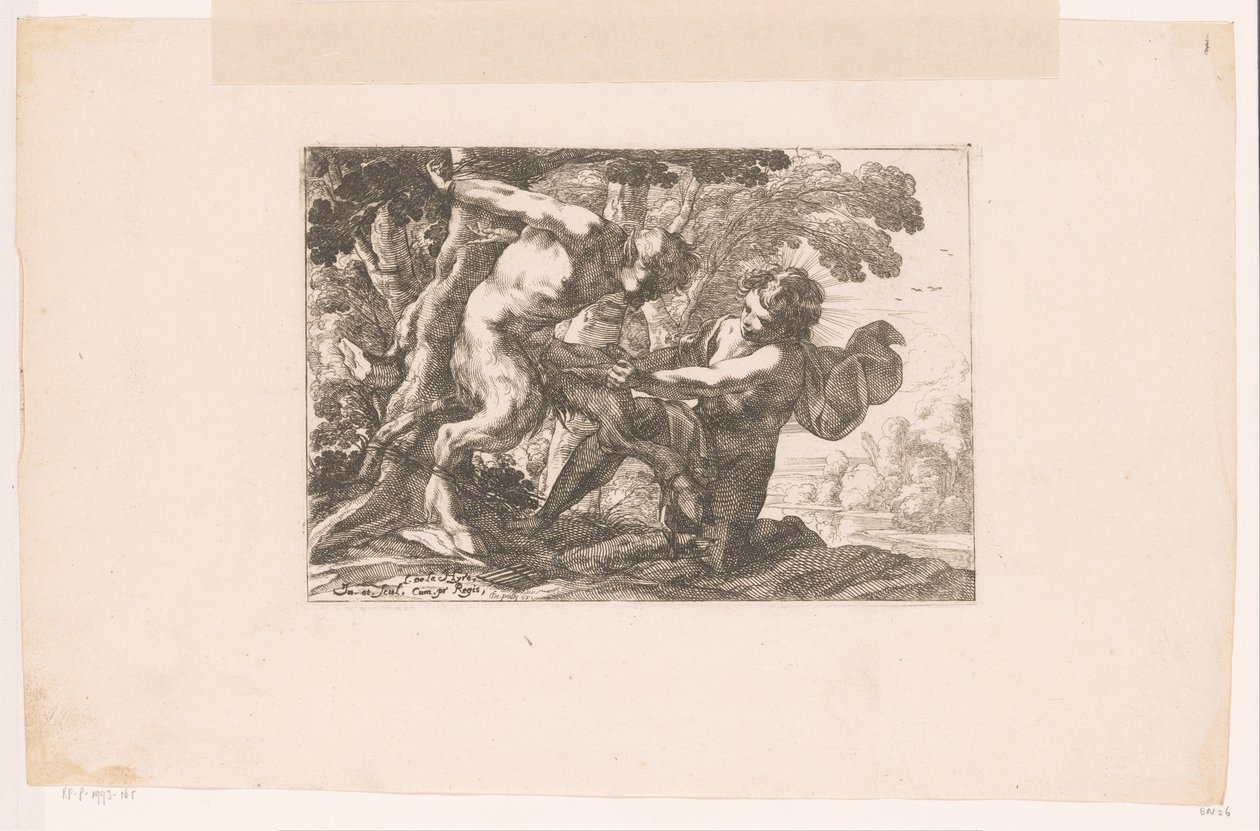Marsyas födde Apollo av Laurent de La Hire