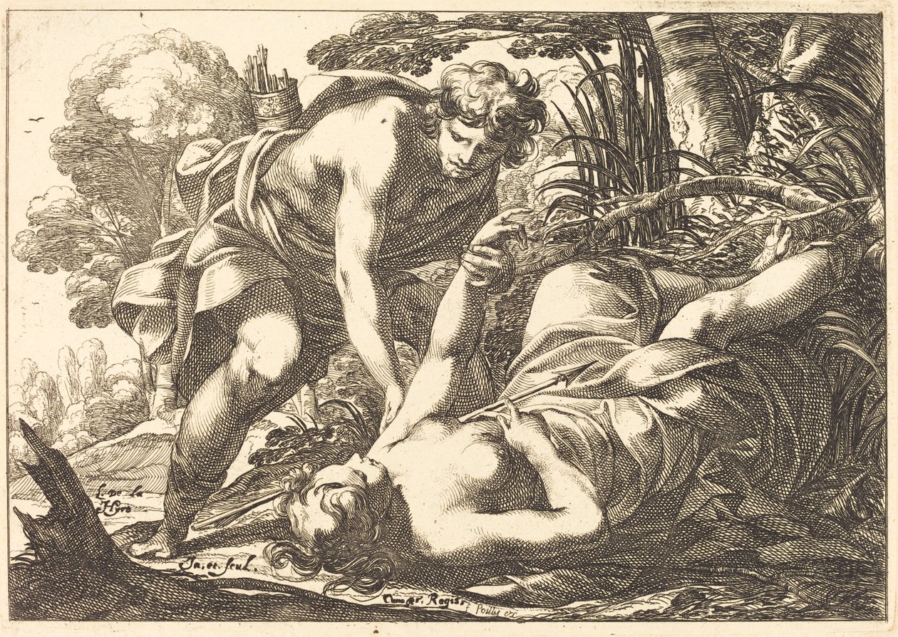 Cephalus och Procris av Laurent de la Hyre