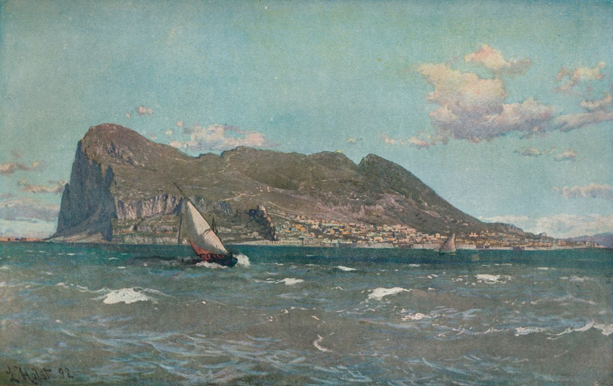 Gibraltar, c1903-1904 av Laurits Bernard Holst