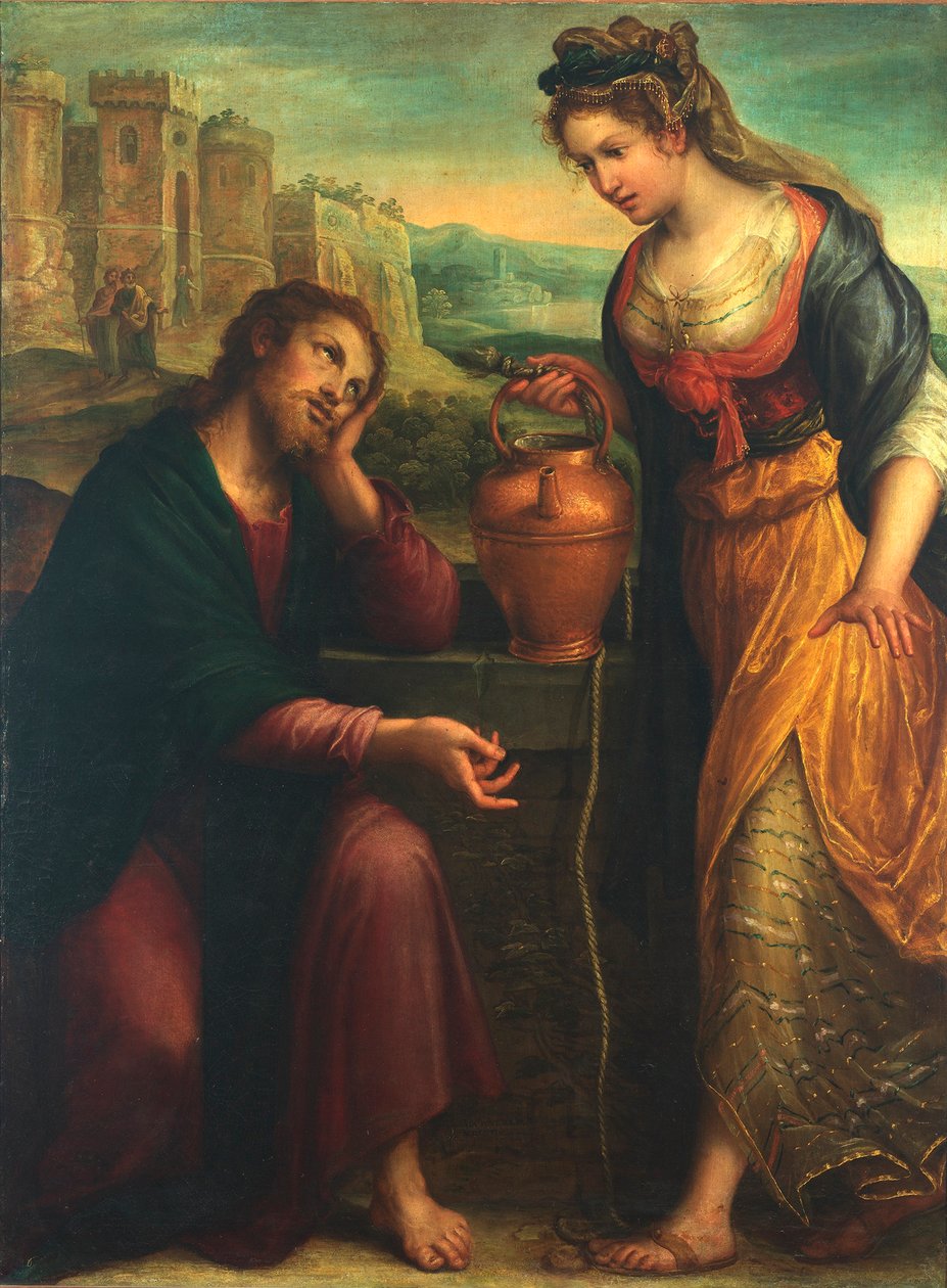 Kristus och den samaritanska kvinnan, 1607. av Lavinia Fontana