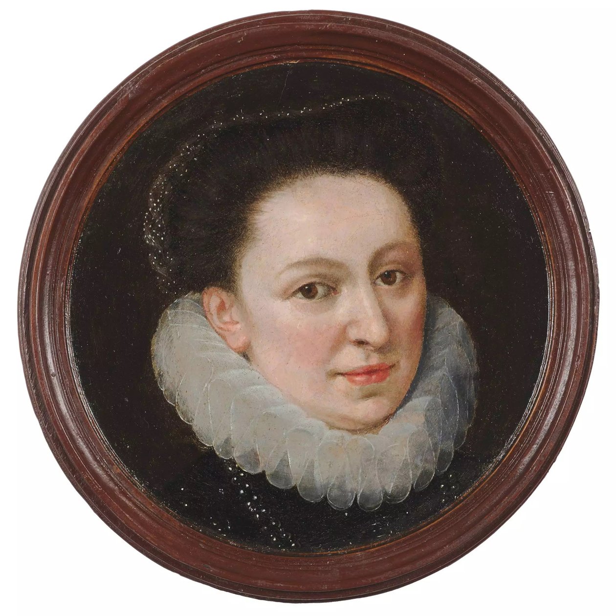 Porträtt av en dam. av Lavinia Fontana