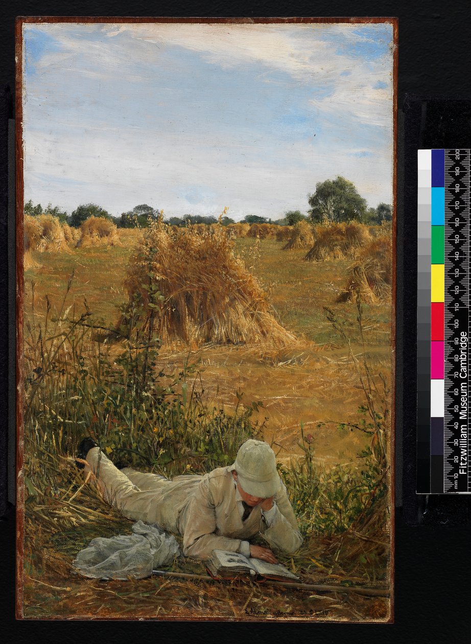 94 grader i skuggan, 1876 (olja på duk fastställd på panel) av Lawrence Alma Tadema