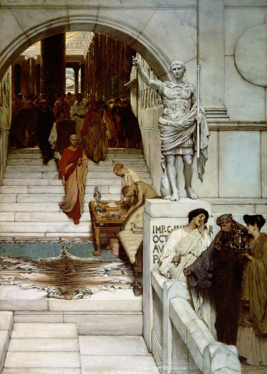 En publik hos Agrippa, 1875 av Lawrence Alma Tadema