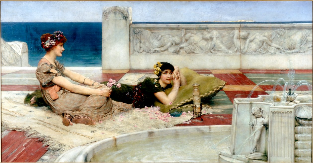 Kärlek i Idleness, c.1891 av Lawrence Alma Tadema