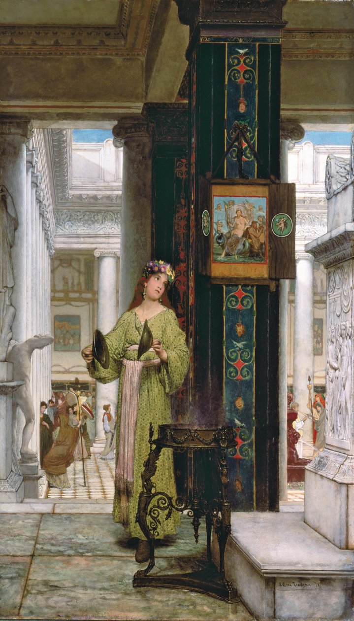 I templet, 1871 av Lawrence Alma Tadema