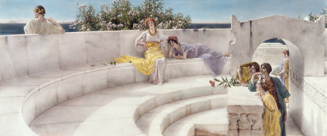 Under taket av blått joniskt väder, 1901 av Lawrence Alma Tadema